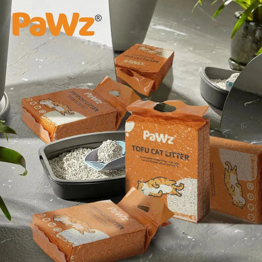 PaWz Tofu Cat Litter Clumping Flushable Original Scent