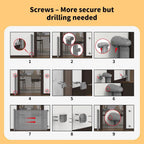 Pet Adjustable Retractable Mesh Pet Gate