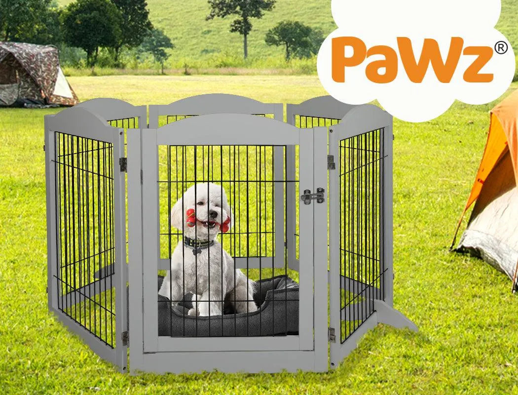 6 Panels Pet Playpen Pet Gate