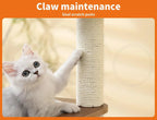 Cat Tree Scratching Post with Wood Condo 138cm