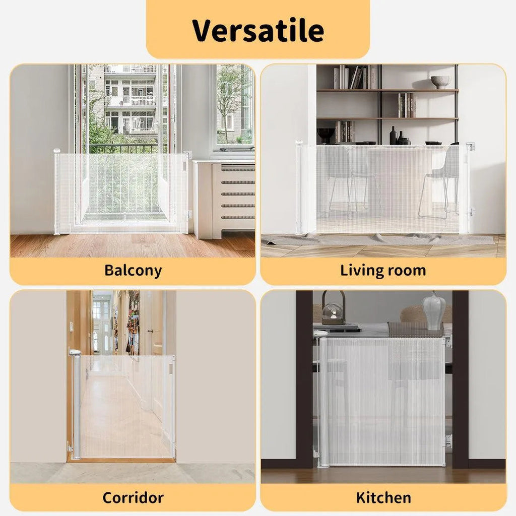 Pet Adjustable Retractable Mesh Pet Gate