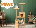 Cat Tree Scratching Post With Hammock