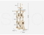 Cat Tree Scratcher Playground 210cm