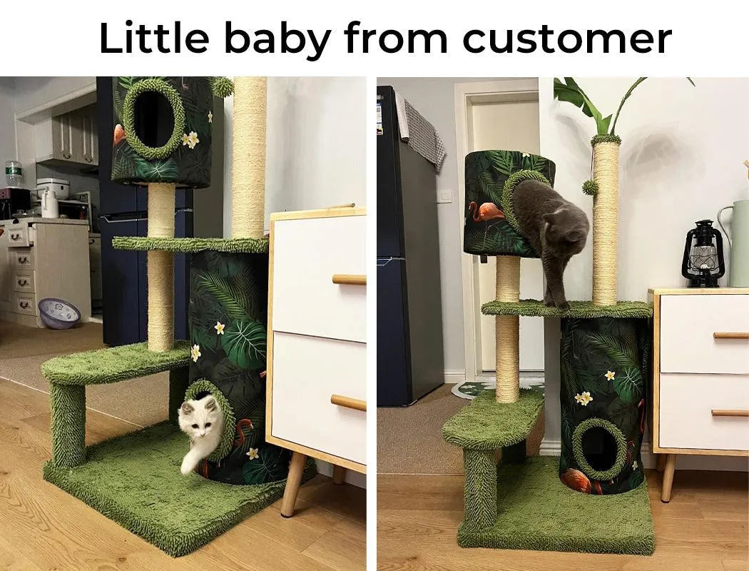 Cat Scratcher Post Cactus Multi Level Playground