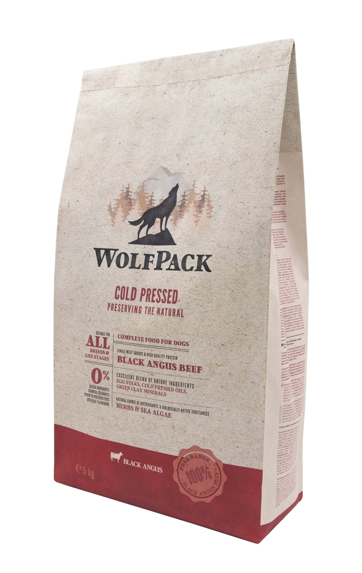 WOLFPACK Black Angus govedina, hladno prešana hrana za pse