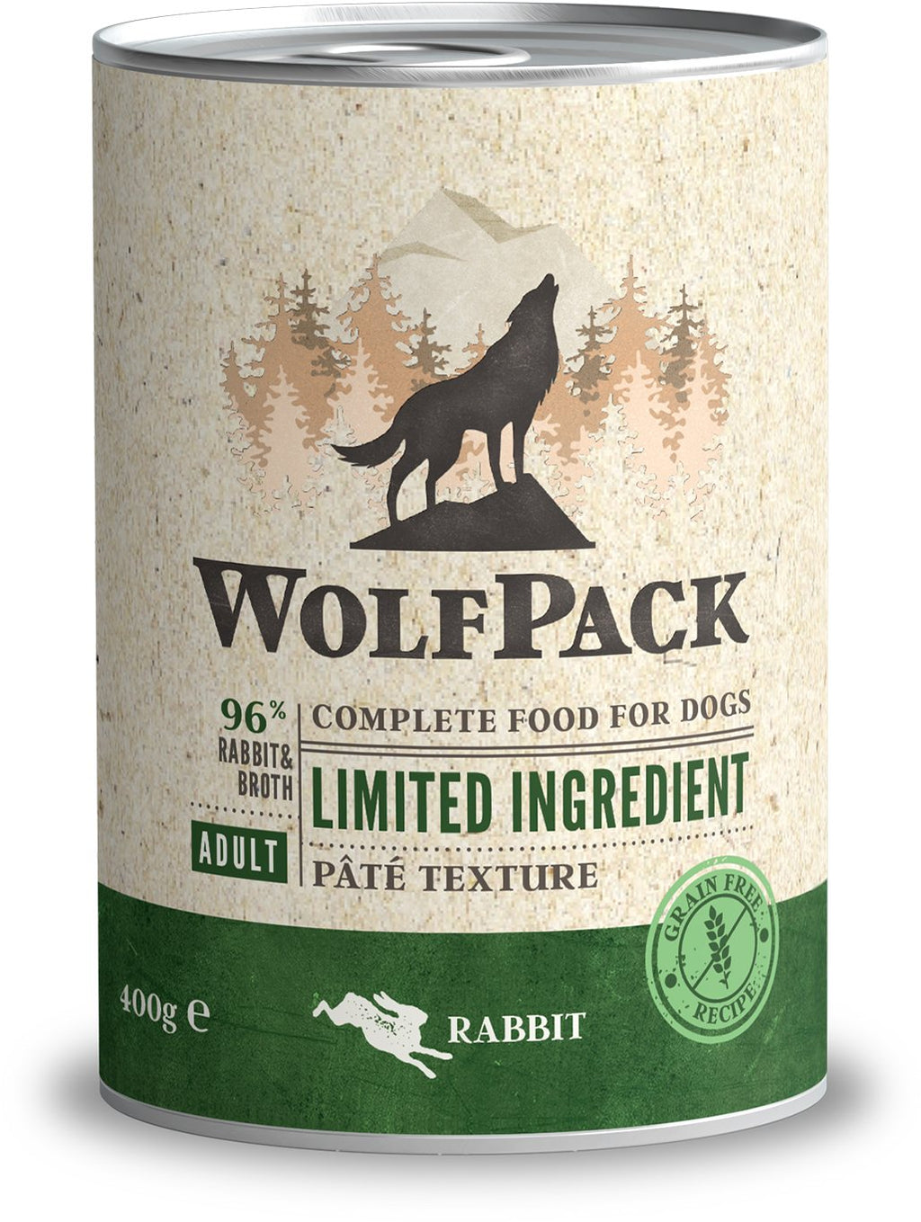 WOLFPACK, Limited Ingredient, kunićevina, pašteta, bez žitarica