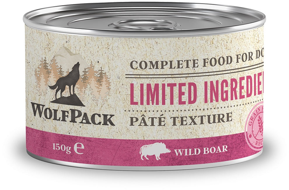 WOLFPACK, Limited Ingredient, veprovina, pašteta, bez žitarica