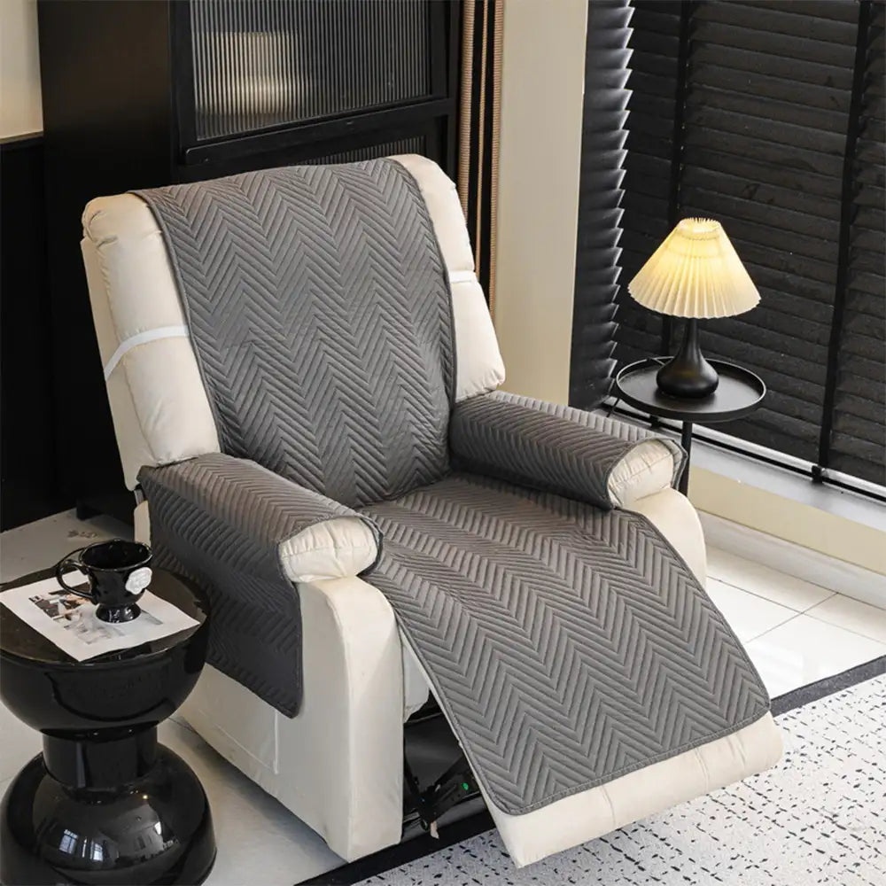 Water-Repellent Furniture Protection Recliner Couch Cover with Elastic Straps - Classic W