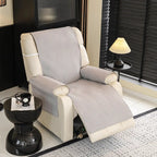 Water-Repellent Furniture Protection Recliner Couch Cover with Elastic Straps - Classic W