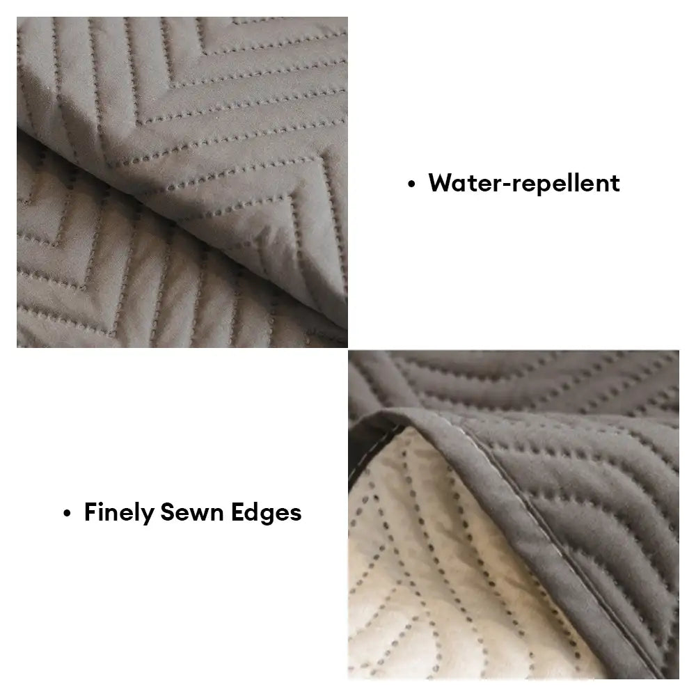 Water-Repellent Furniture Protection Recliner Couch Cover with Elastic Straps - Classic W