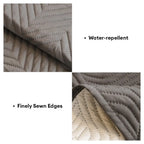 Water-Repellent Furniture Protection Recliner Couch Cover with Elastic Straps - Classic W
