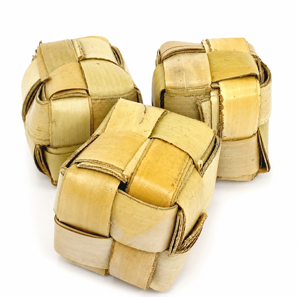 1256 Pk3 Mini Palm Leaf Boxes