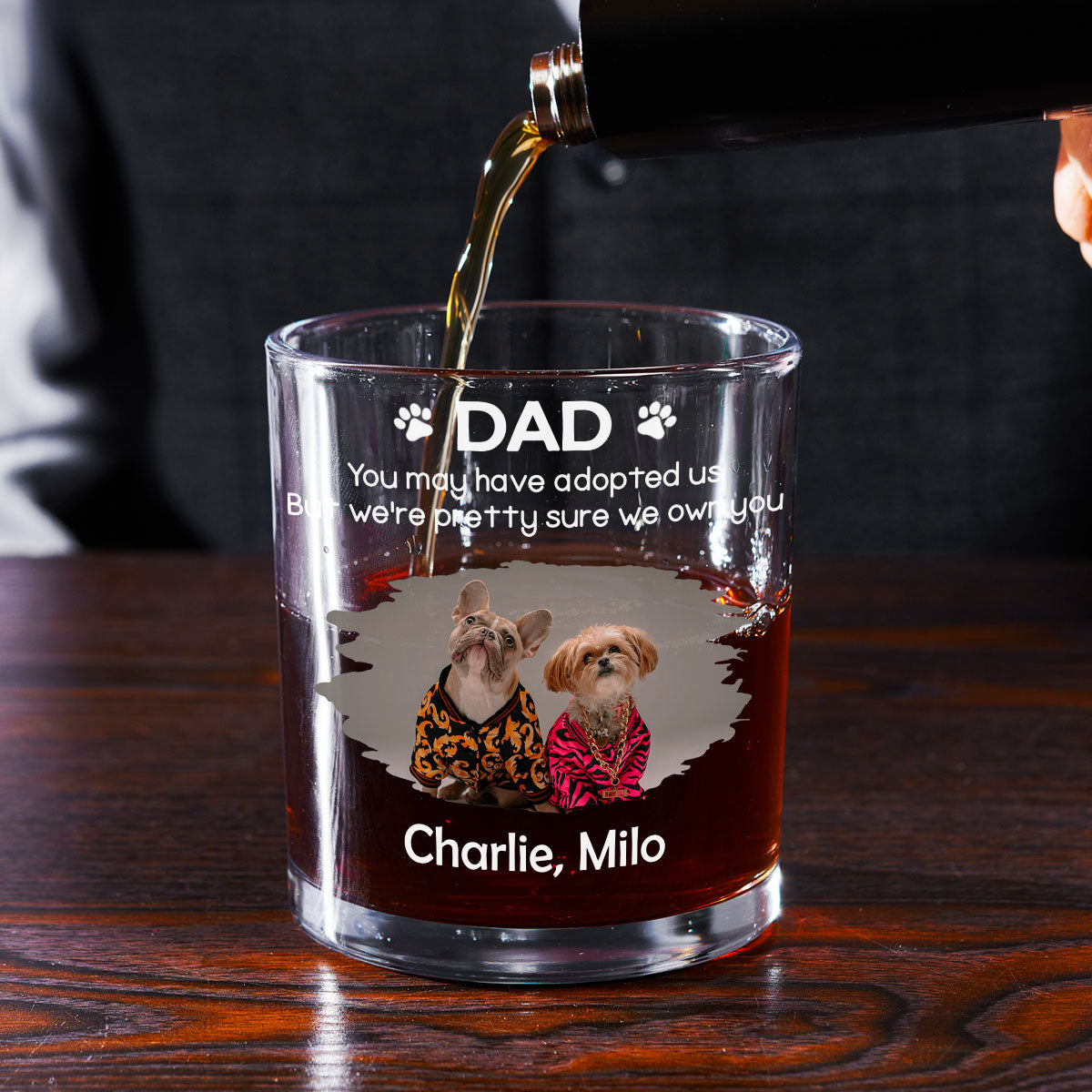 I Own You For Sure Version Photo 2 - Personalized Whiskey Glass