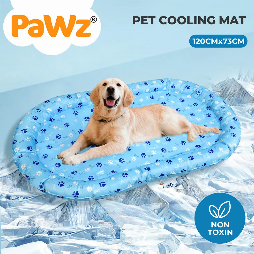 Pet Cooling Mat Dog Cat Gel Non-Toxic Bed Pillow Self-cool Summer Ice Pad