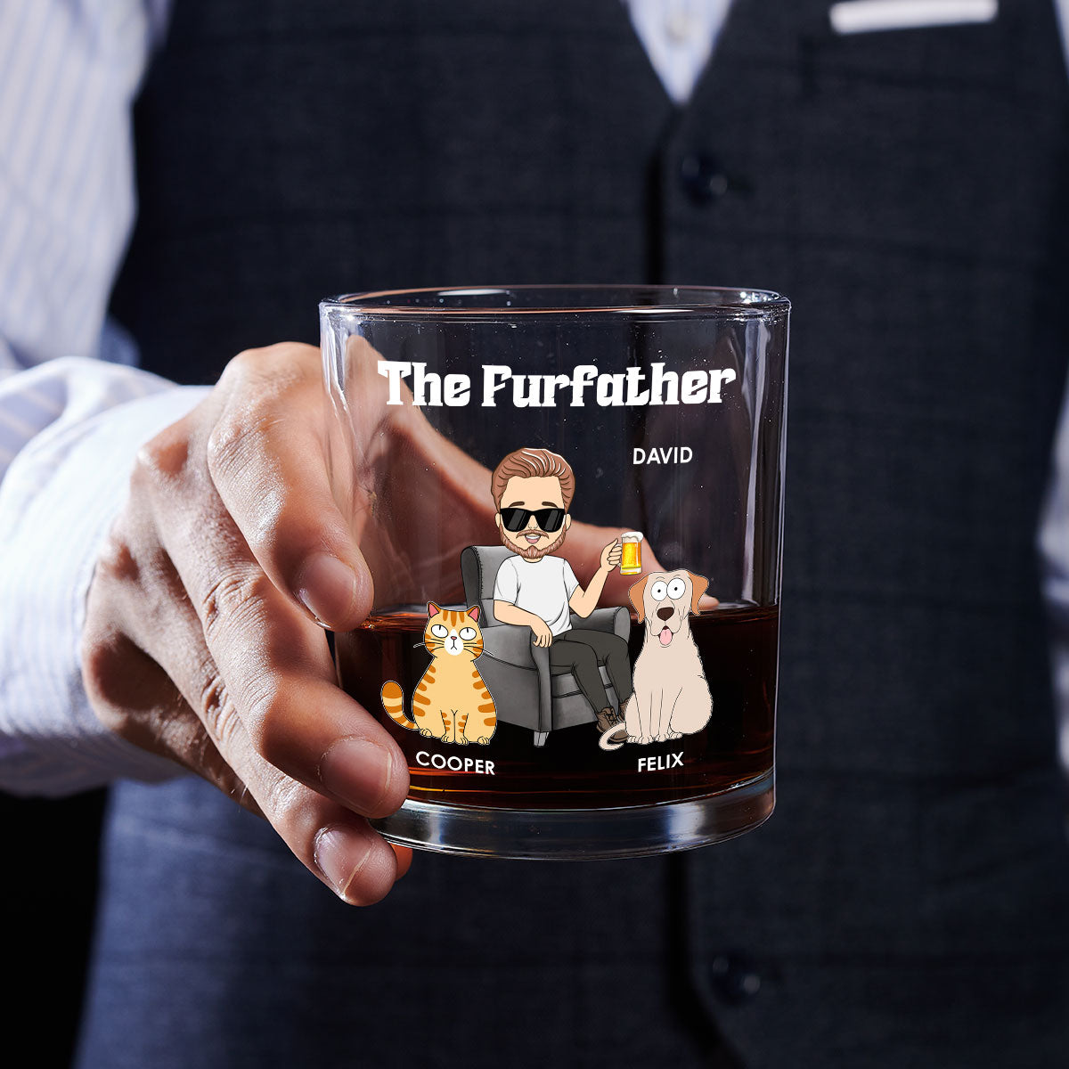 The Petfather - Personalized Whiskey Glass