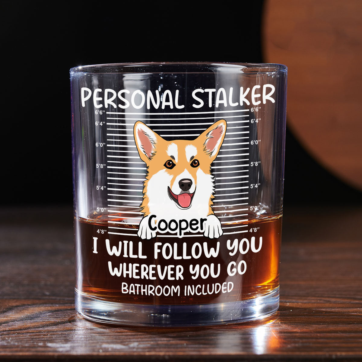 Personal Stalker - Personalized Whiskey Glass