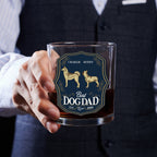 Dog Dad Est - Personalized Engraved Whiskey Glass
