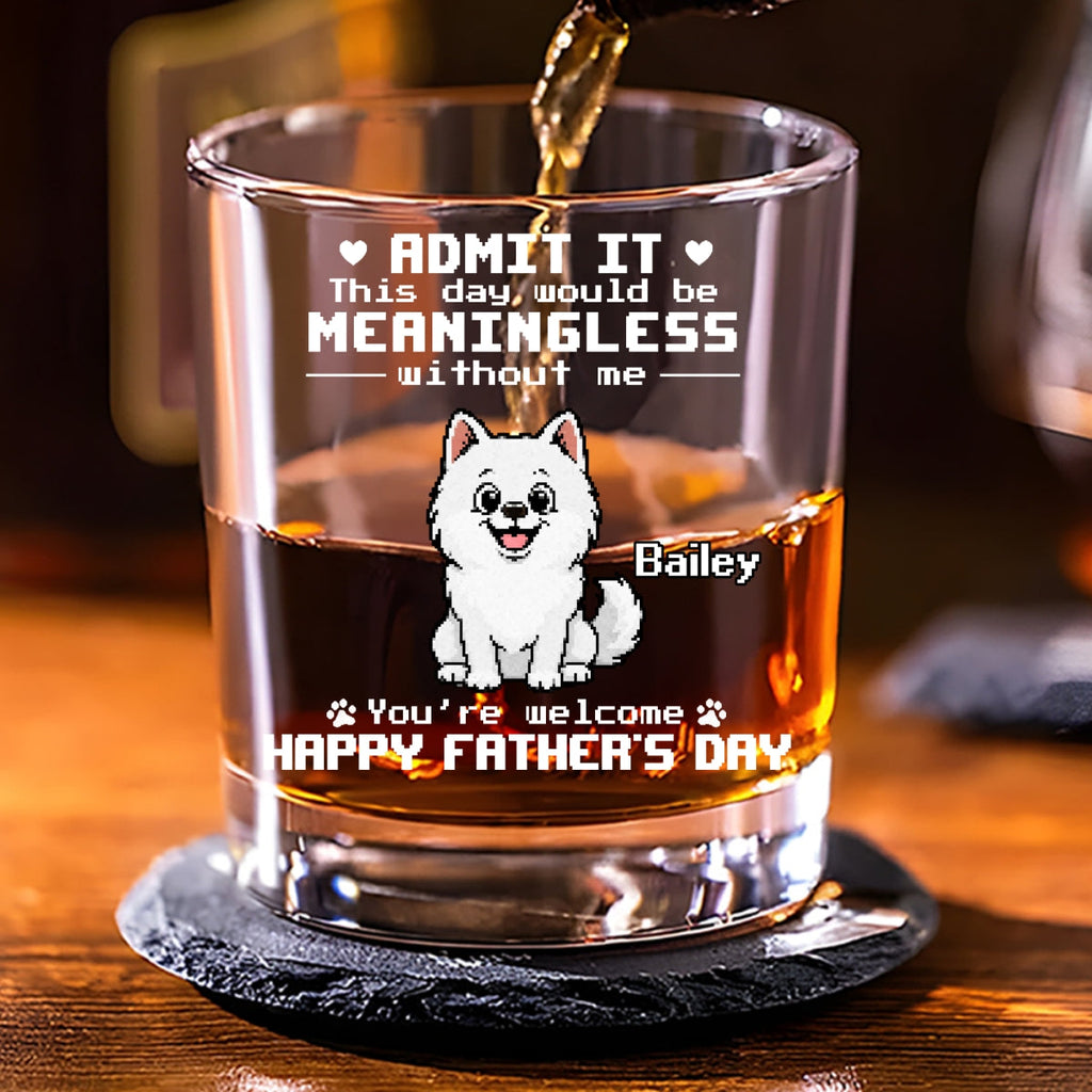 Thanks For Having Me - Personalized Whiskey Glass