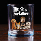 Cool Pet Father - Personalized Whiskey Glass