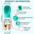 We Drink From There Ver Pet - Personalized Pet Water Bottle With Drinking Feeder