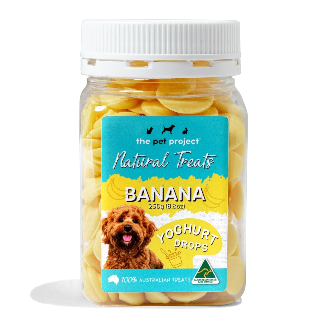 The Pet Project Natural Dog Treats Yoghurt Drops 250g