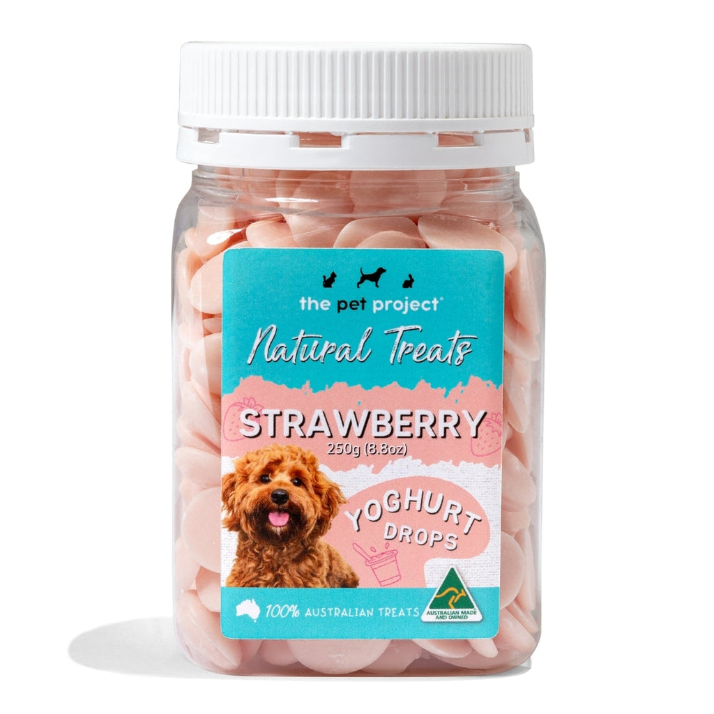 The Pet Project Natural Dog Treats Yoghurt Drops 250g