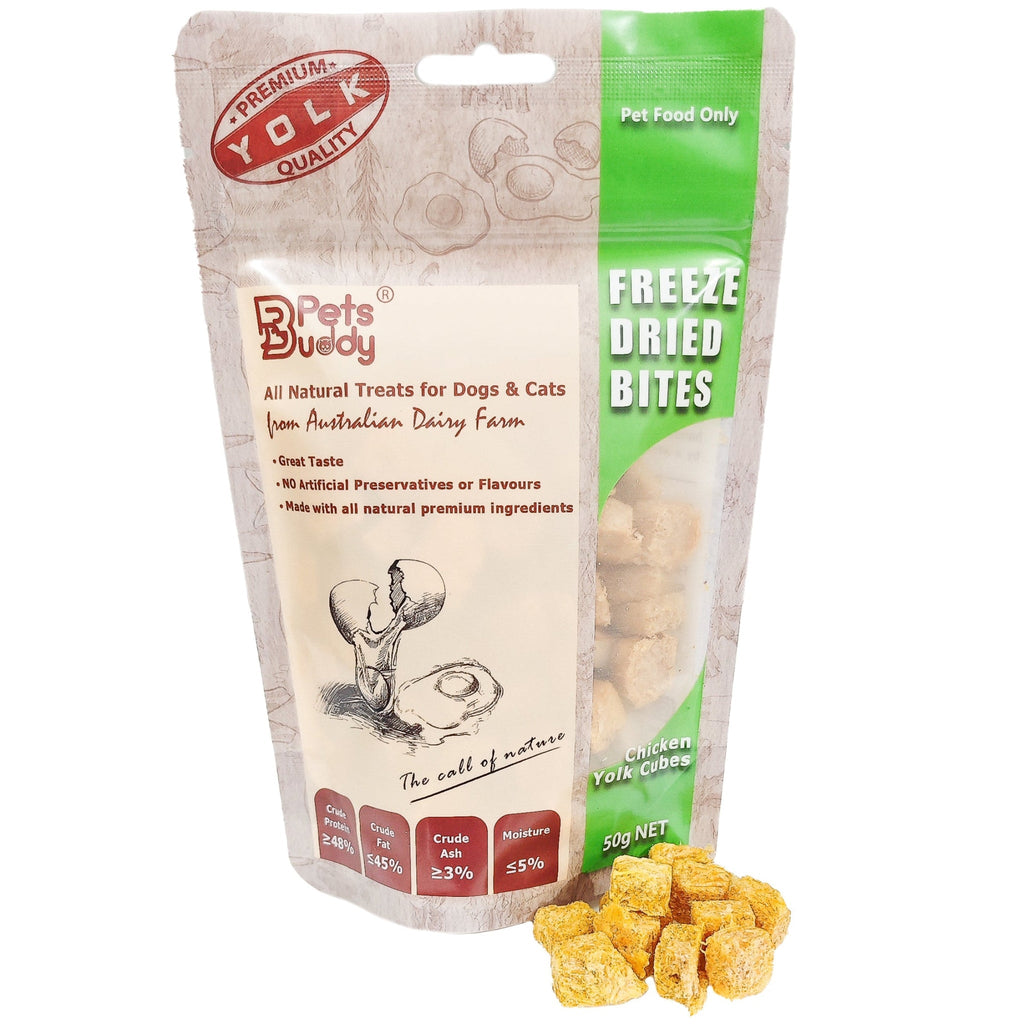 PetsBuddy Chicken Yolk Cube Freeze Dried Dog & Cat Treats
