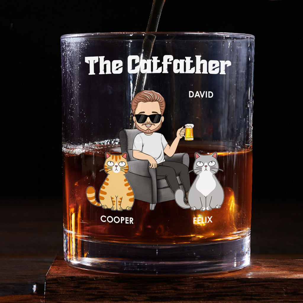 The Catfather - Personalized Whiskey Glass