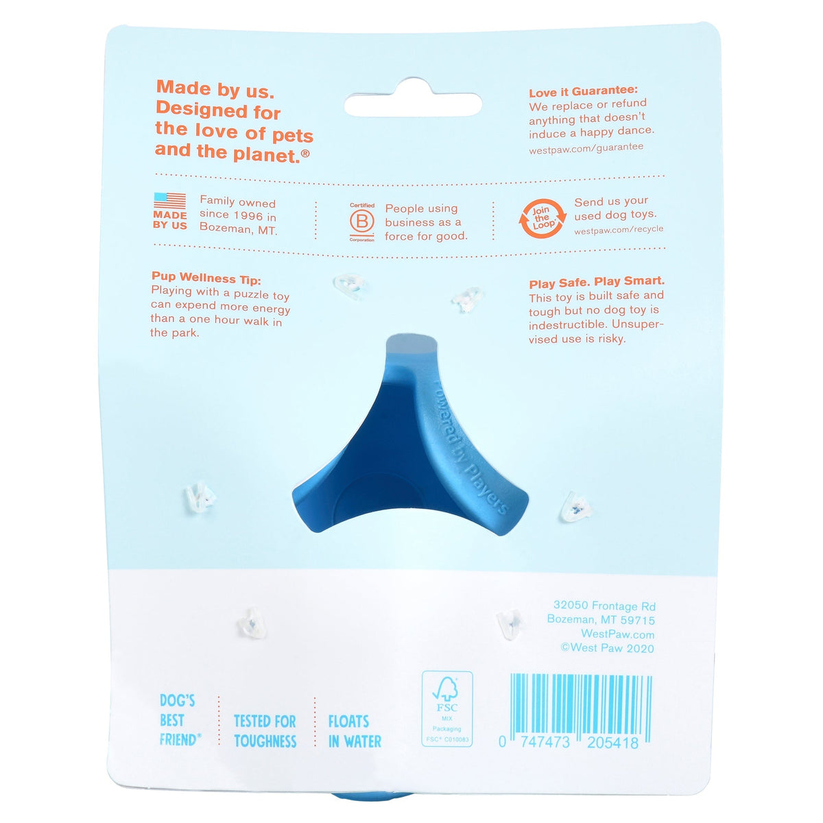West Paw Tux Treat Dispensing Dog Toys