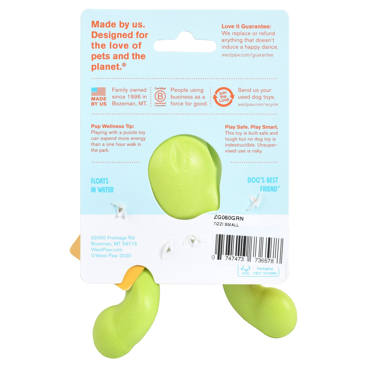 West Paw Tizzi Treat & Tug Dog Toys