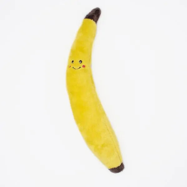 Zippy Paws Dog Toys Plush Jigglerz - Banana