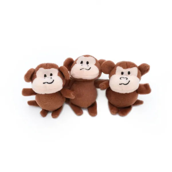 Zippy Paws Dog Toys Plush Burrow - Monkey 'n Banana