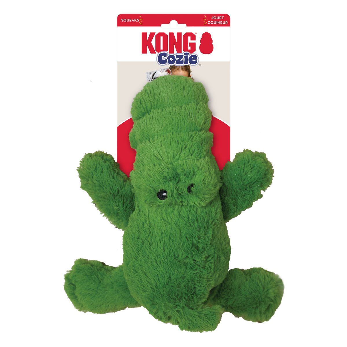 KONG Dog Toys Cozie Ali Alligator