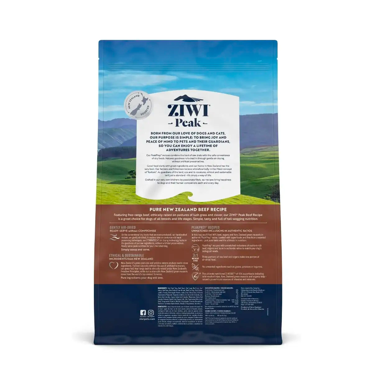 ZiwiPeak Air-Dried Dog Food - Beef