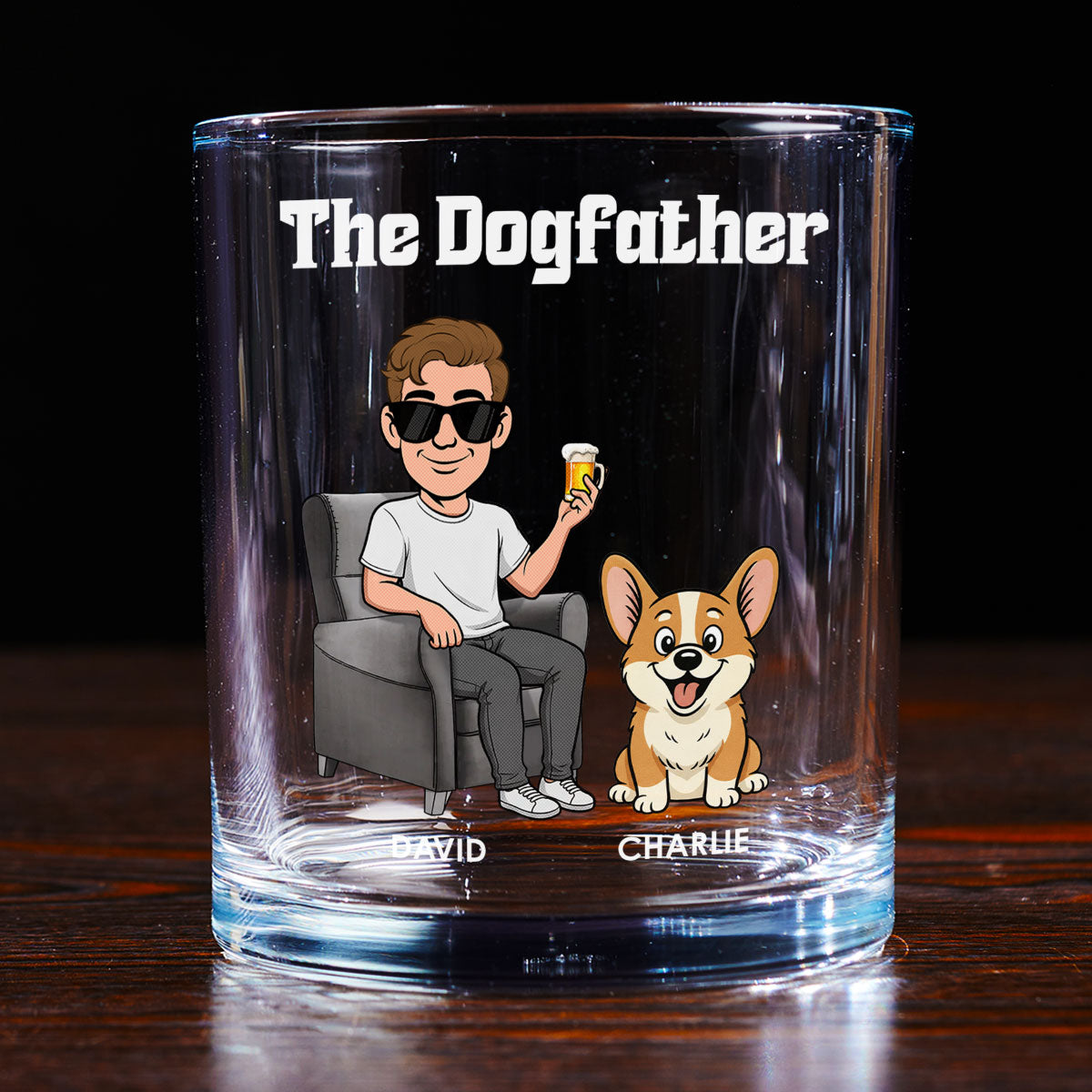 Dogs Made Me Do It - Personalized Whiskey Glass
