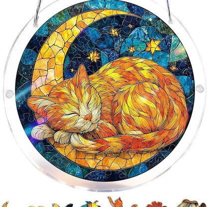 🔥LAST DAY 70% OFF 🧩Acrylic 80 Pcs Puzzle✨Suncatcher Hanging Ornament