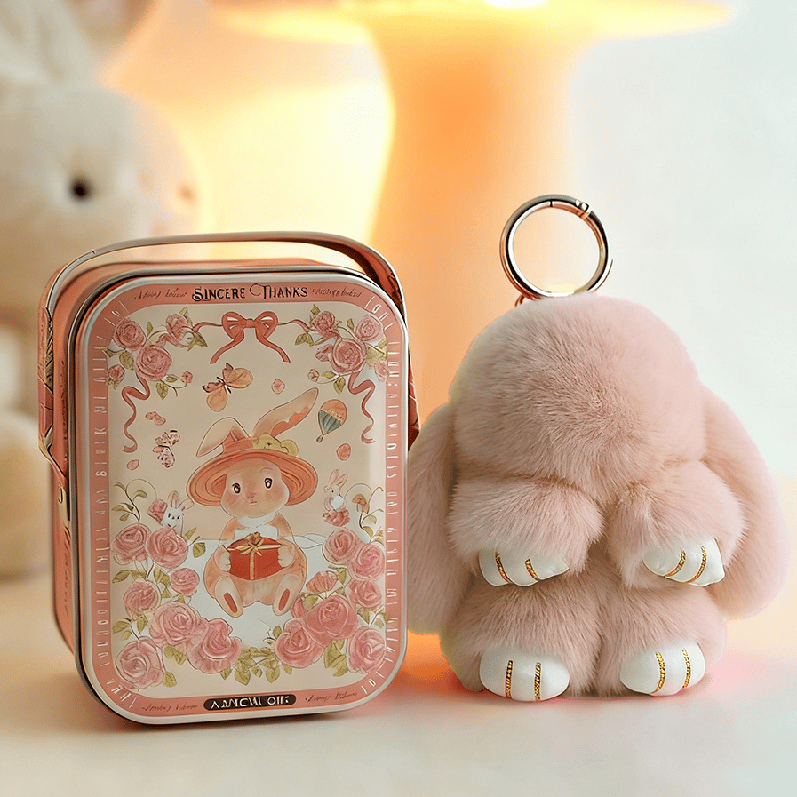 💕Early Bird Special Offer: 60% OFF🐰 Handmade Soft Bunny PomPom Charms