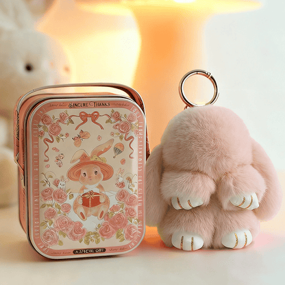 💕Early Bird Special Offer: 60% OFF🐰 Handmade Soft Bunny PomPom Charms