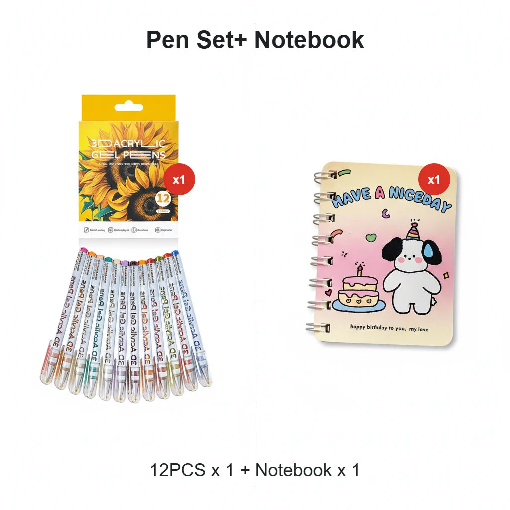 🎁New Year Sale 50% OFF🎁50K+ SOLD! Almost Gone✨Multi-Color Gel Pen Set for Drawing & Coloring