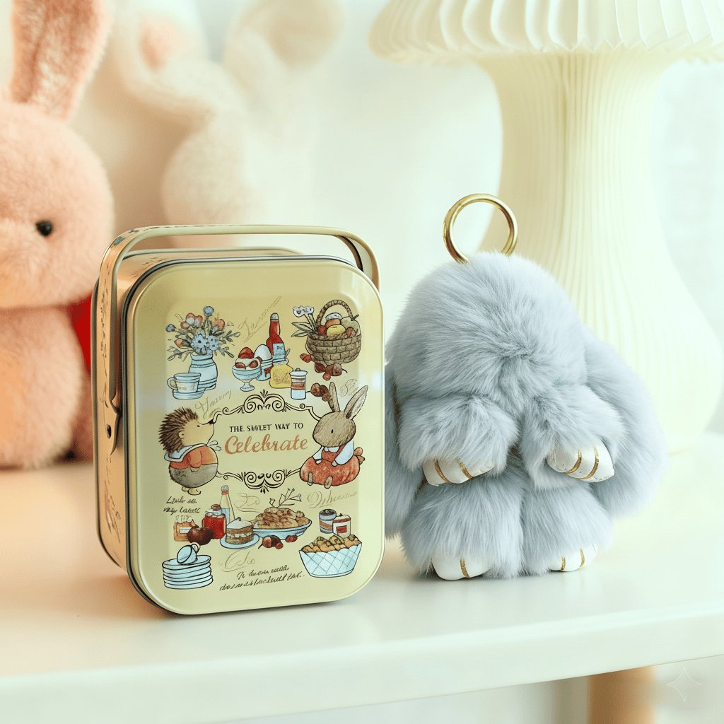 💕Early Bird Special Offer: 60% OFF🐰 Handmade Soft Bunny PomPom Charms