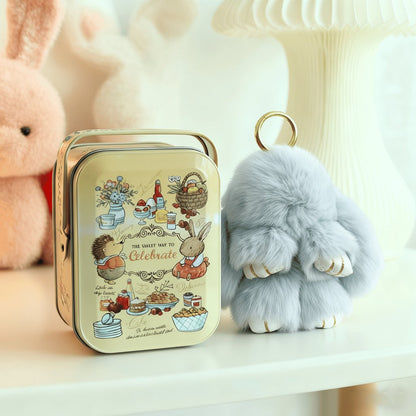 💕Early Bird Special Offer: 60% OFF🐰 Handmade Soft Bunny PomPom Charms