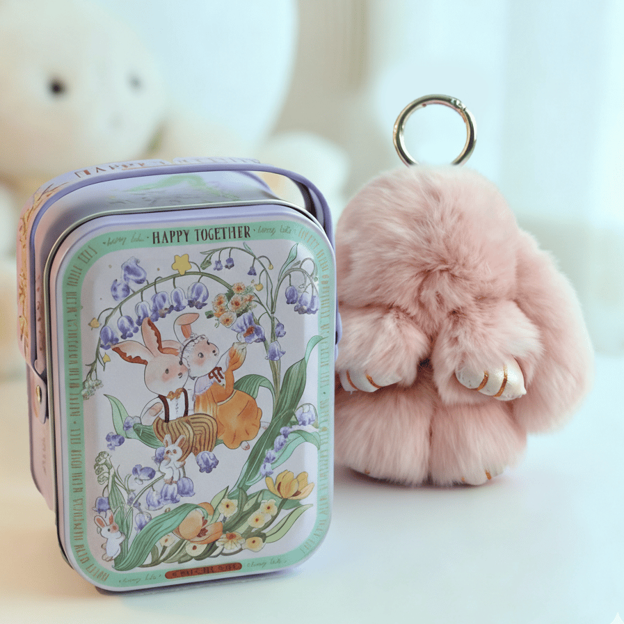 💕Early Bird Special Offer: 60% OFF🐰 Handmade Soft Bunny PomPom Charms