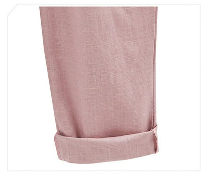 🔥Summer Hot Sale🔥Plus Size Solid Color Elastic Waist Loose Cropped Shorts