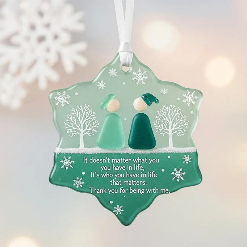 🔥Last Day: BUY 2 GET 1 FREE 💝Christmas Friendship Sea Glass Decoration✨Shaped by Nature & Crafted by Hand!