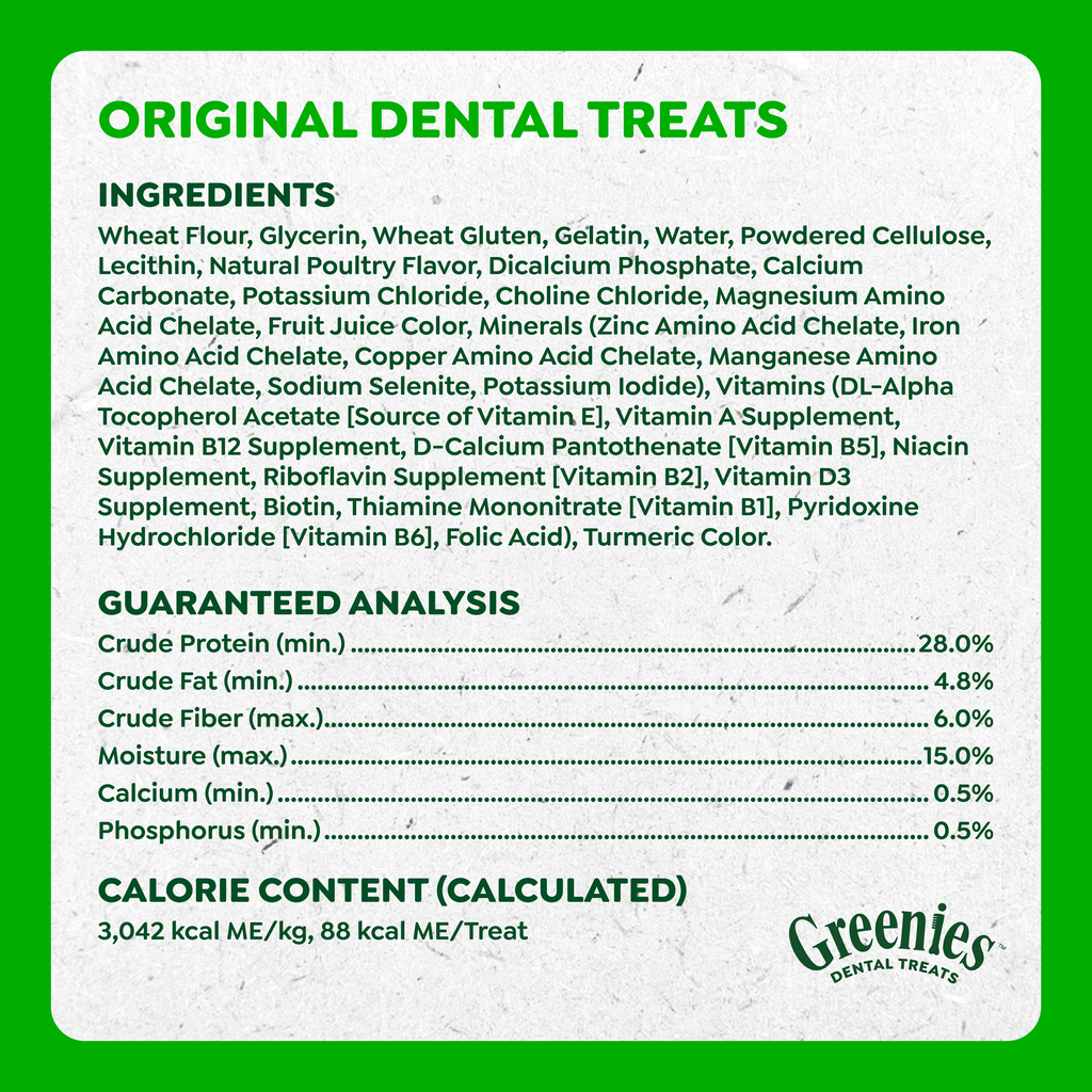 GREENIES Original Regular Dog(11-22kg) Dental Treat