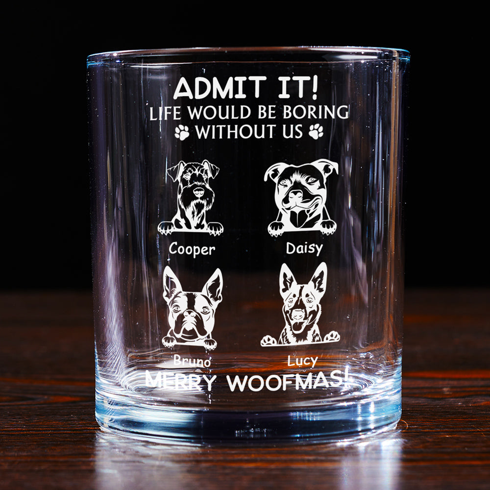 Admit It - Personalized Whiskey Glass