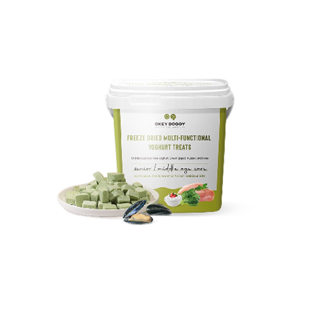 OKEY DOGGY Freeze Dried Senior & Middle Age Care Multifunctional Yoghurt Pet Treats 50g