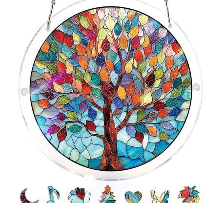 🔥LAST DAY 70% OFF 🧩Acrylic 80 Pcs Puzzle✨Suncatcher Hanging Ornament