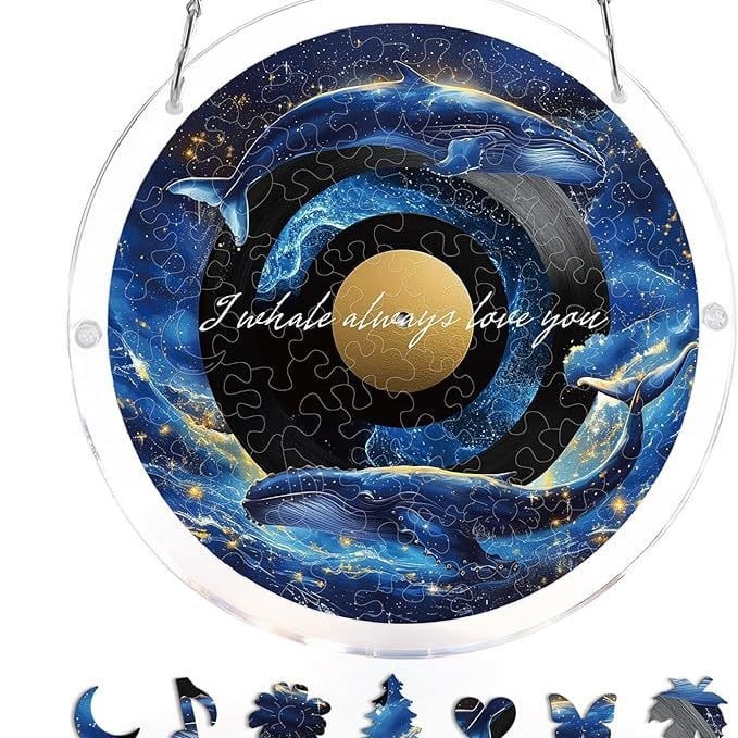 🔥LAST DAY 70% OFF 🧩Acrylic 80 Pcs Puzzle✨Suncatcher Hanging Ornament