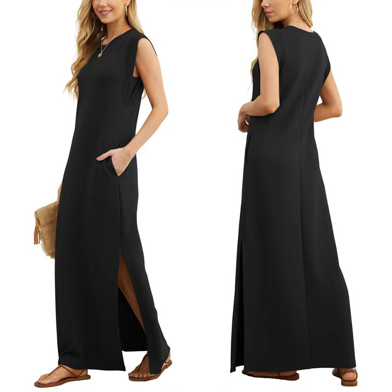 🎉Spring Hot Sale50% OFF🌿Women Loose Split Wrinkle-Free Long Dress